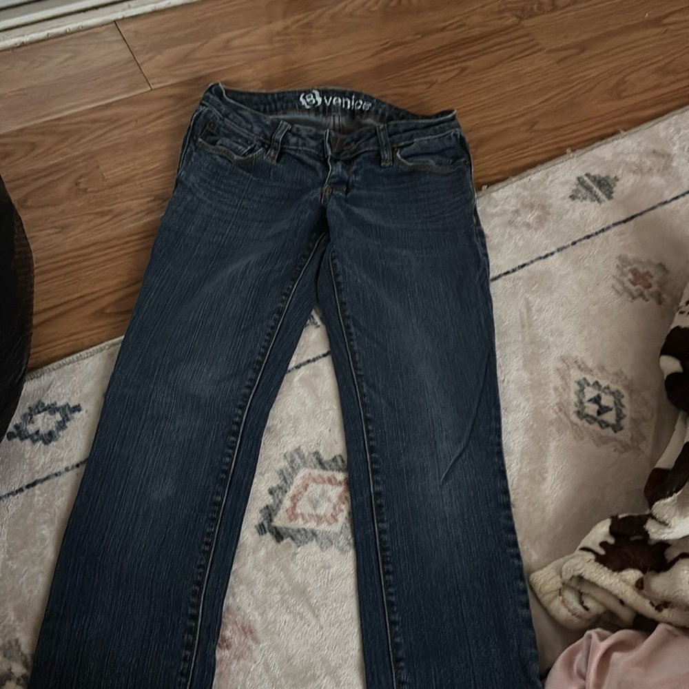 Venice skinny blue jeans size:0 short